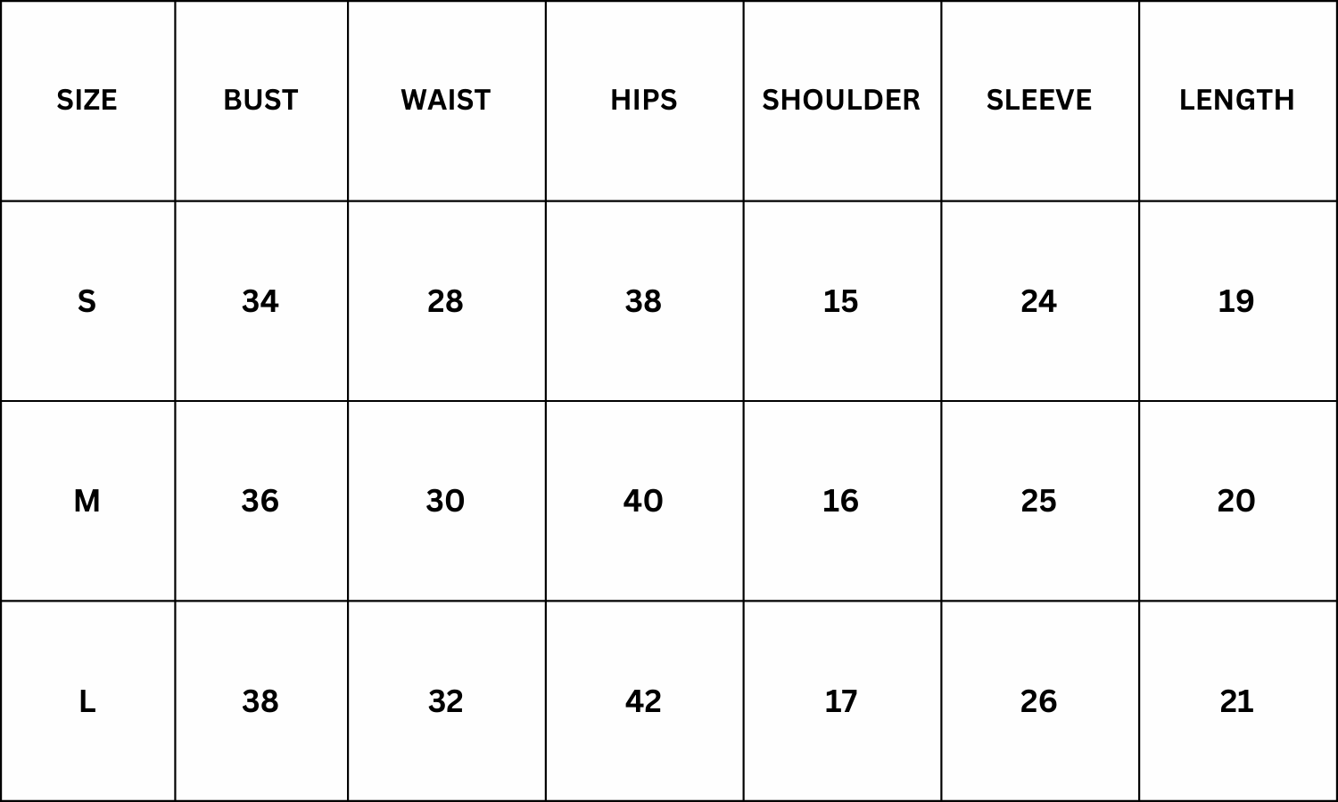 Size Chart for Antalya Mini Dress - Black