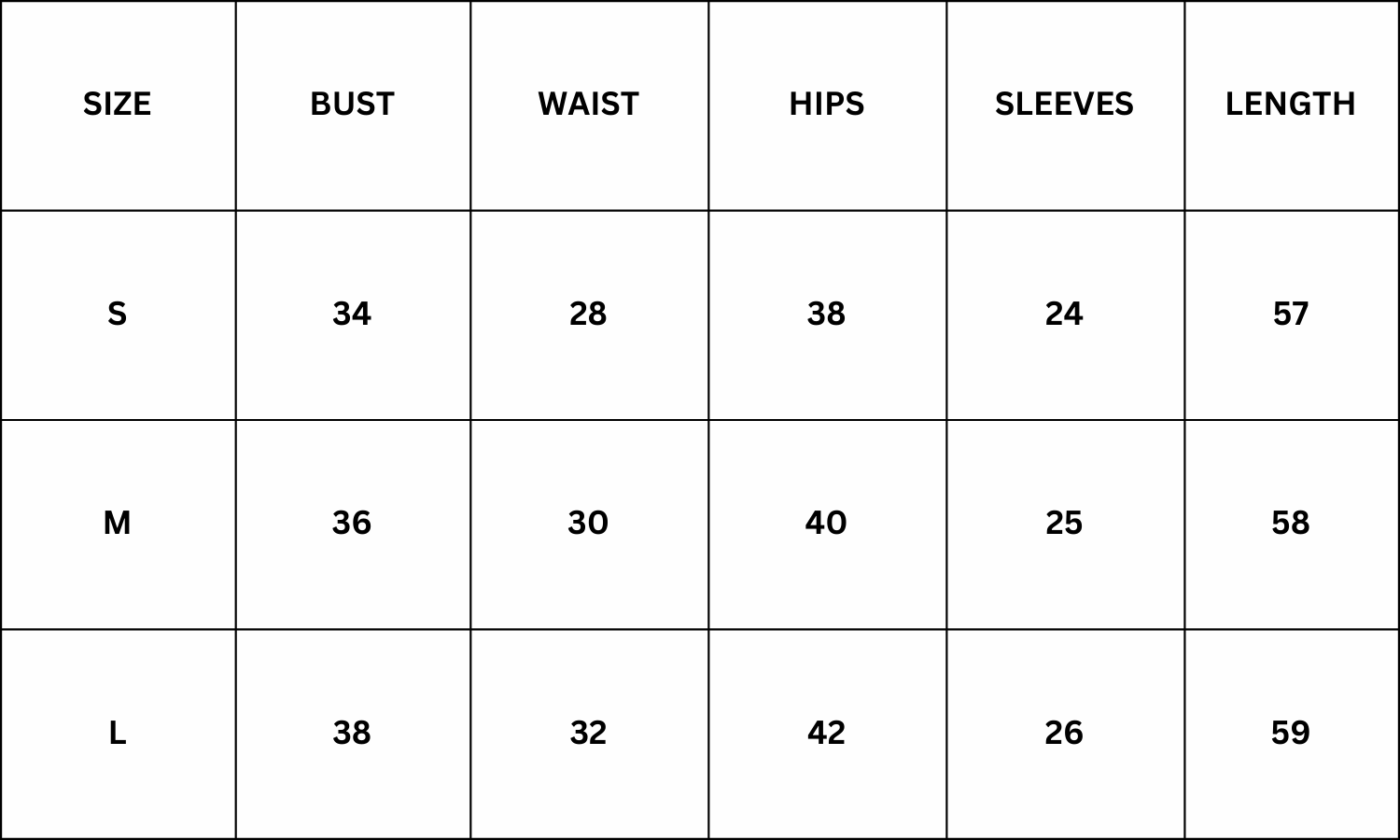 Size Chart for Aven Maxi Dress - Red