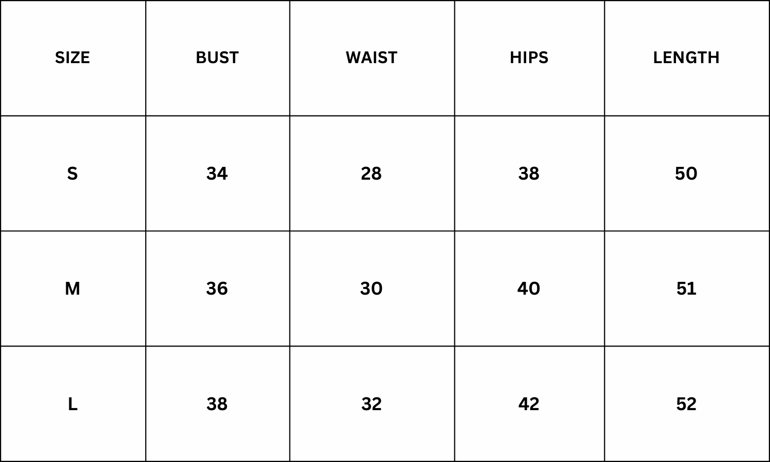 Size Chart for Sabrina Maxi Dress - Purple