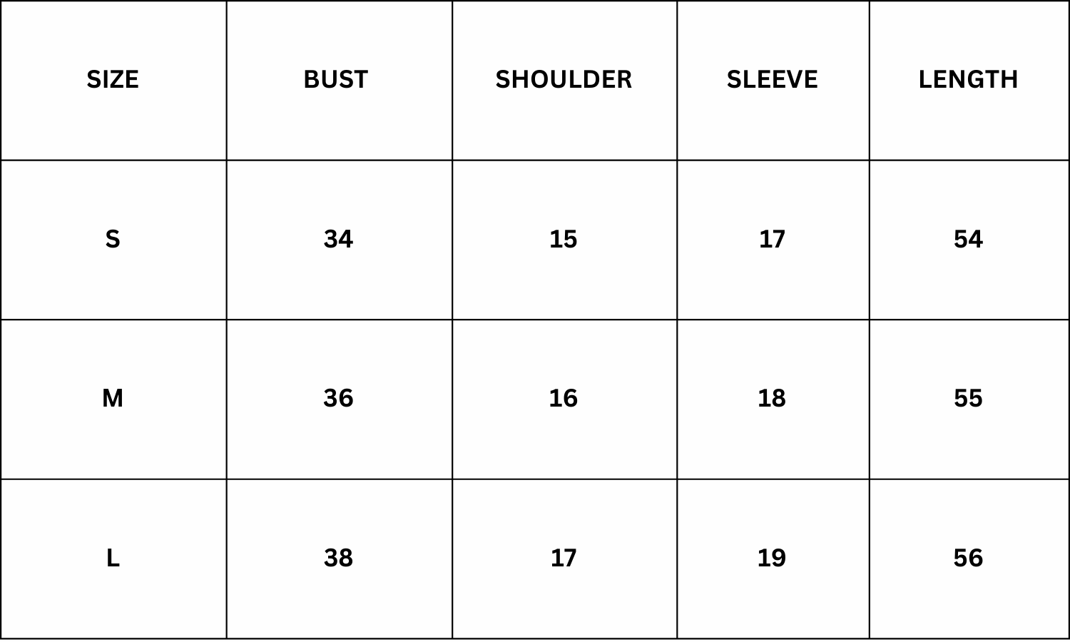 Size Chart for Florence Robe - Navy Blue