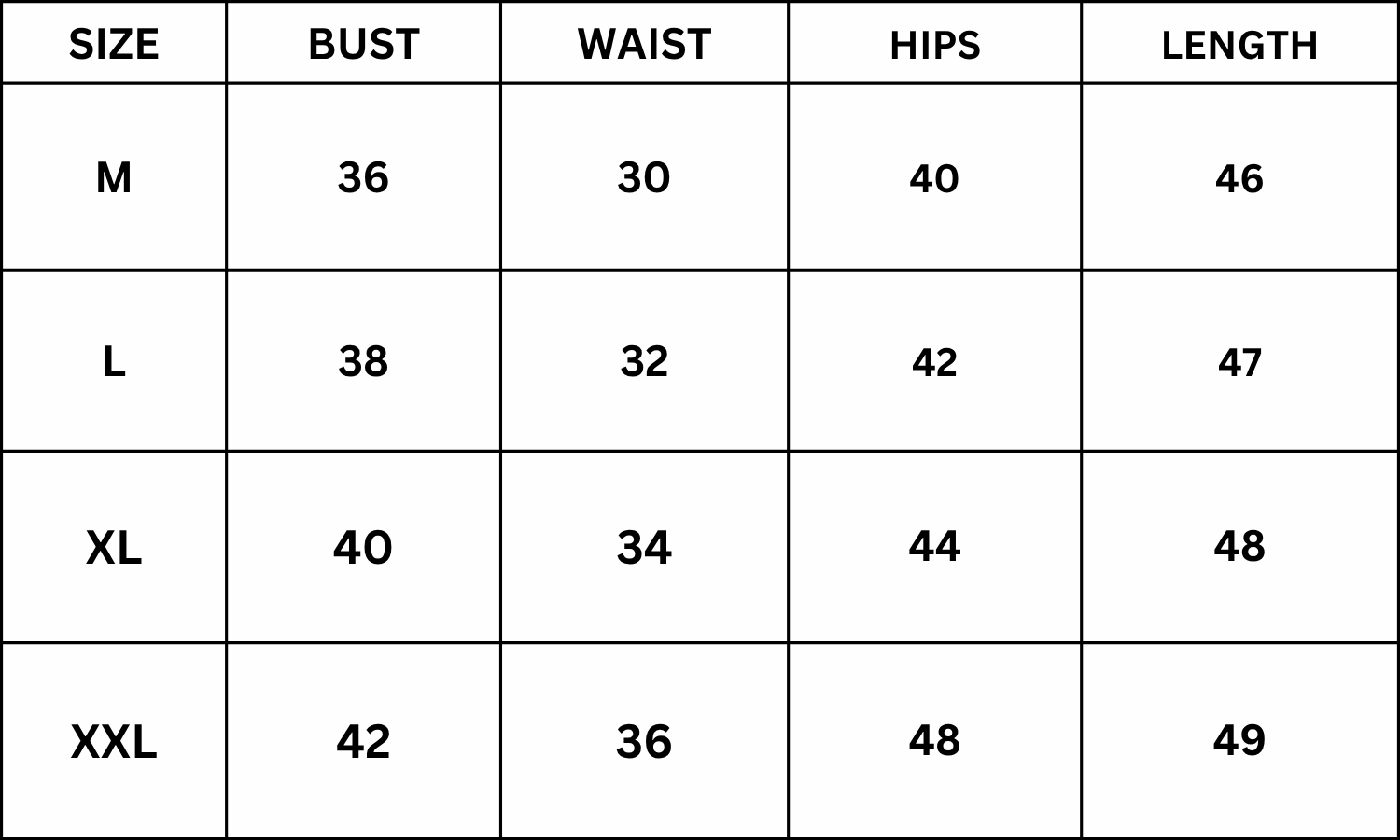 Size Chart for Velour Midnight Maxi Dress - Pink