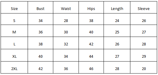 Size Chart for Vogue Vanity X Miakee – Shay