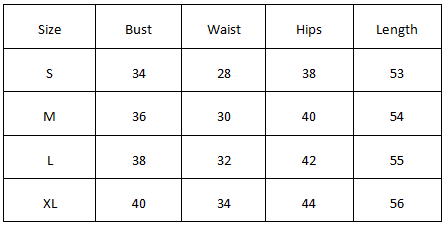 Size Chart for Sarah Sarosh X Maikee – Hexed