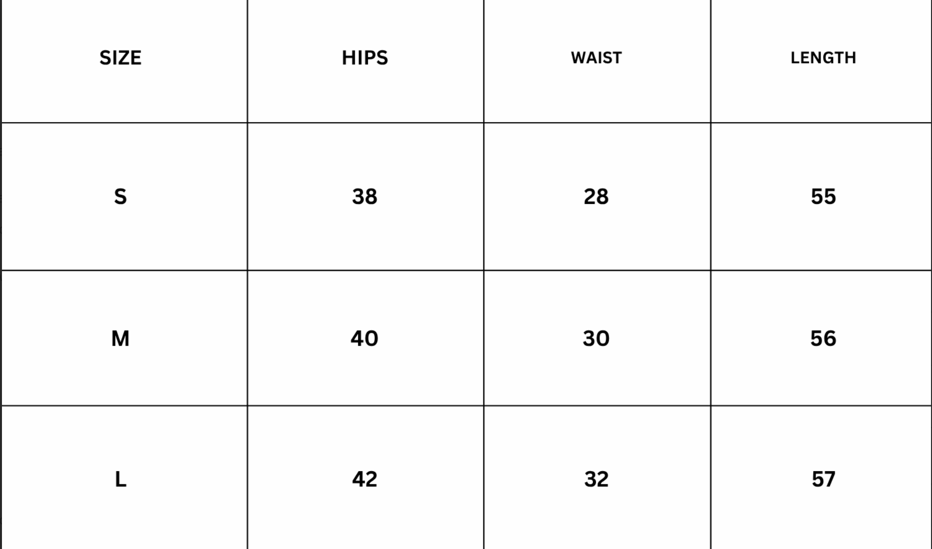 Size Chart for Arisse Mini Dress - Green