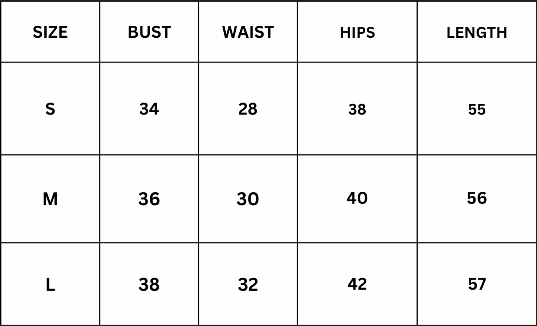 Size Chart for Julissa Maxi Dress - Brown