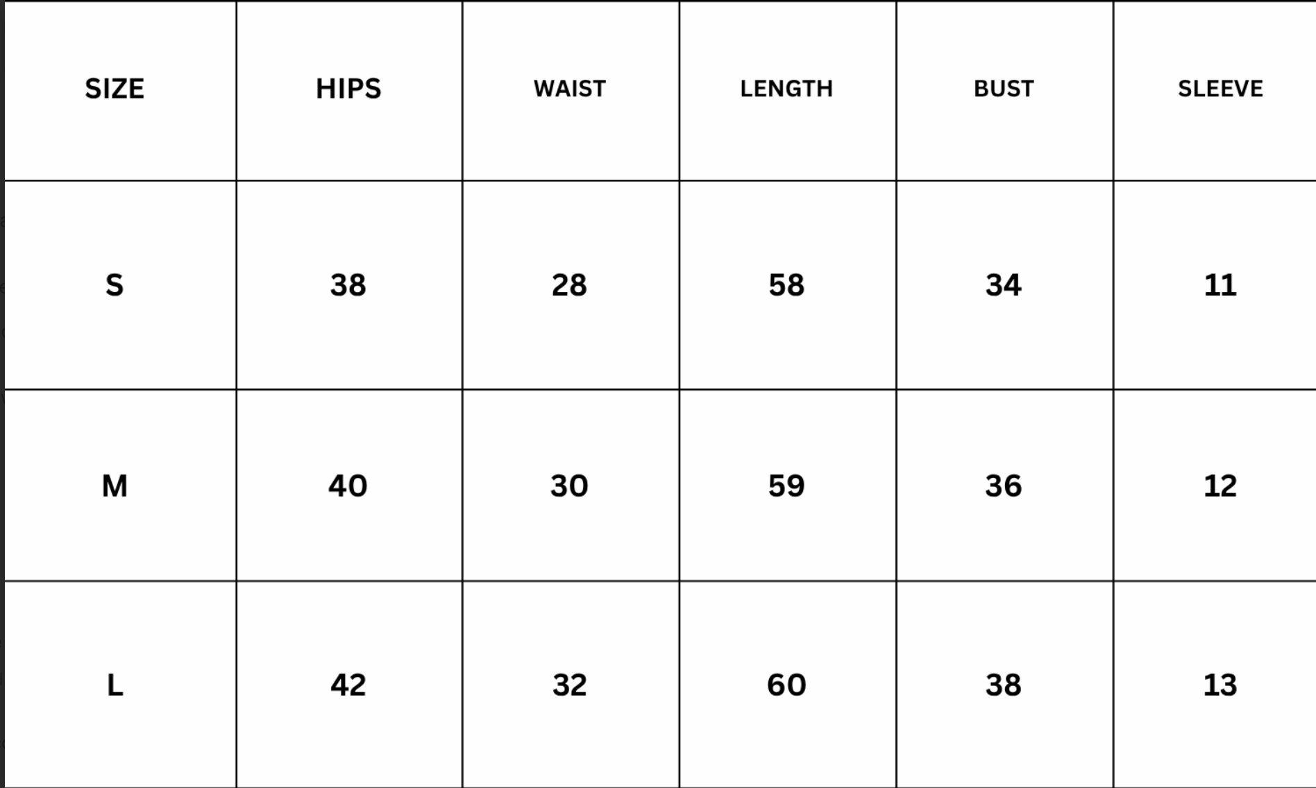 Size Chart for Isola Maxi Dress - Brown