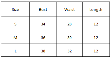 Size Chart for Vaani Kapoor X Miakee – Sia