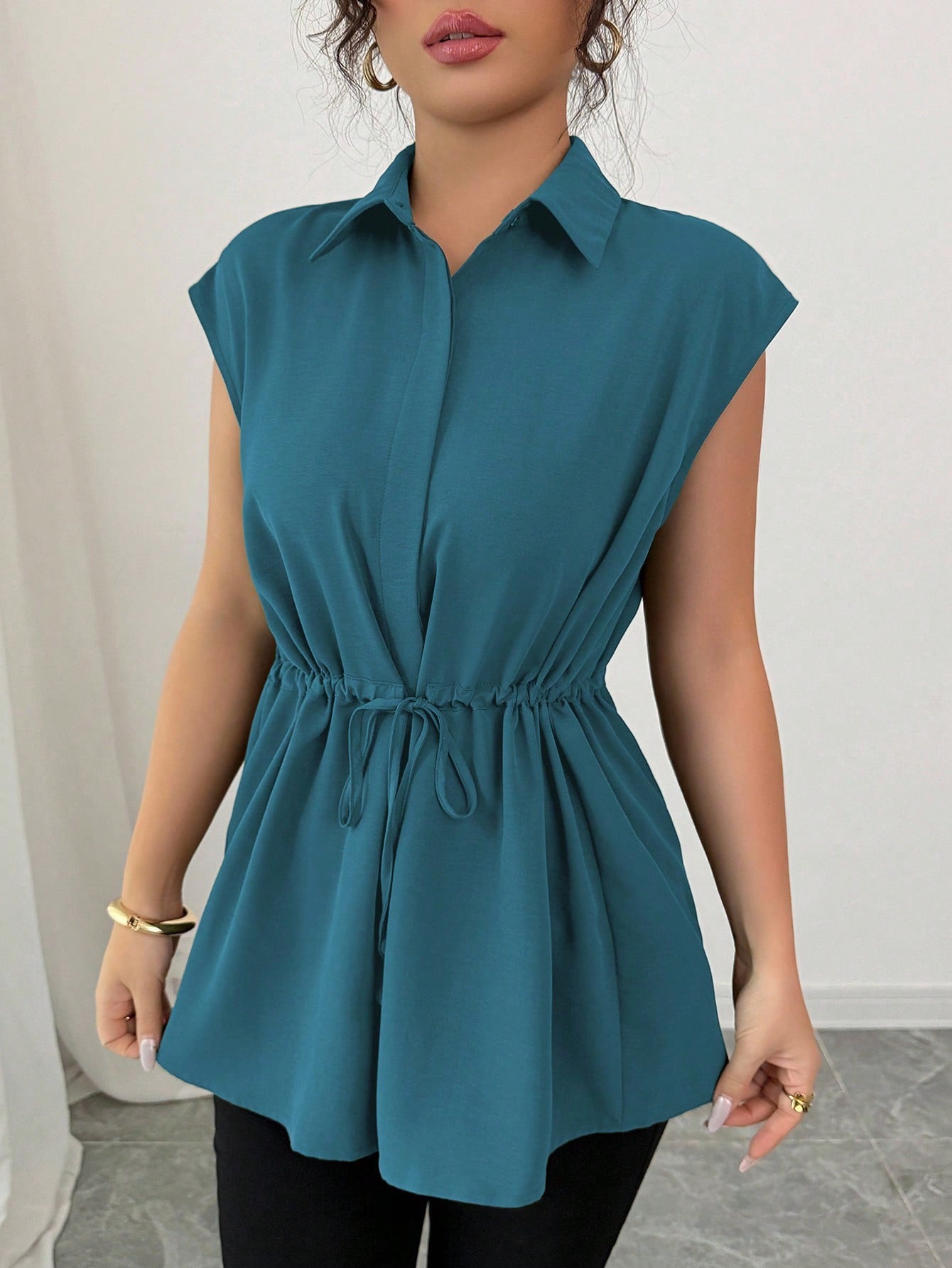 Olyra Top - Lake Blue