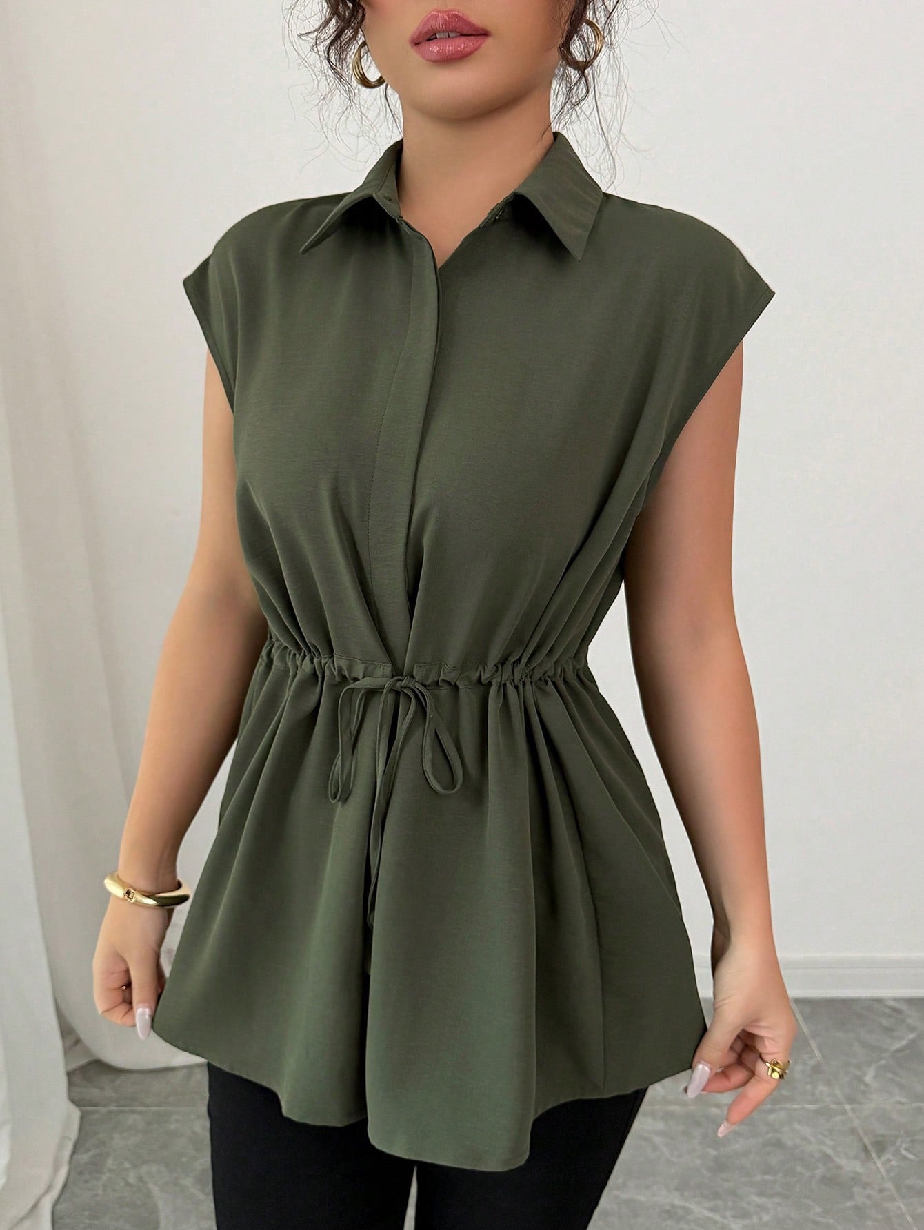 Olyra Top - Army Green