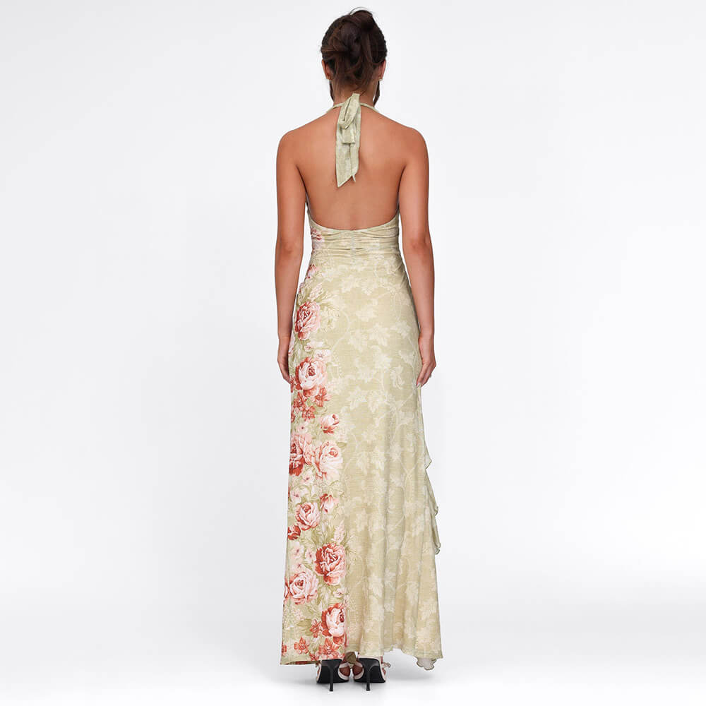 Eloise Assymetrical Dress green (2)