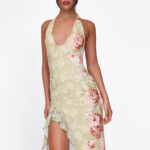 Eloise Assymetrical Dress green (4)