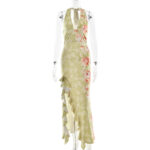 Eloise Assymetrical Dress green (5)