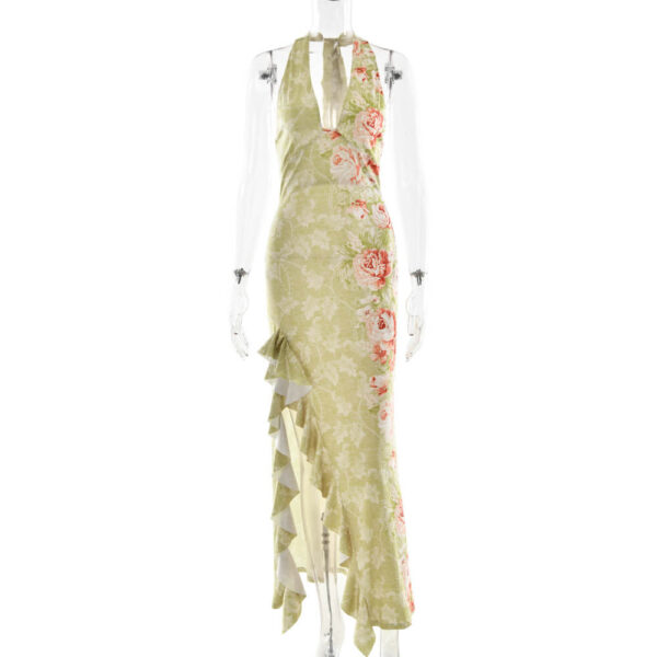 Eloise Assymetrical Dress green (5)