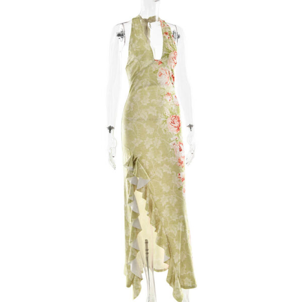 Eloise Assymetrical Dress green (7)