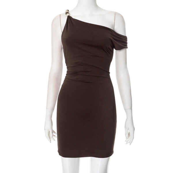 Gans Mini Dress brown (4)