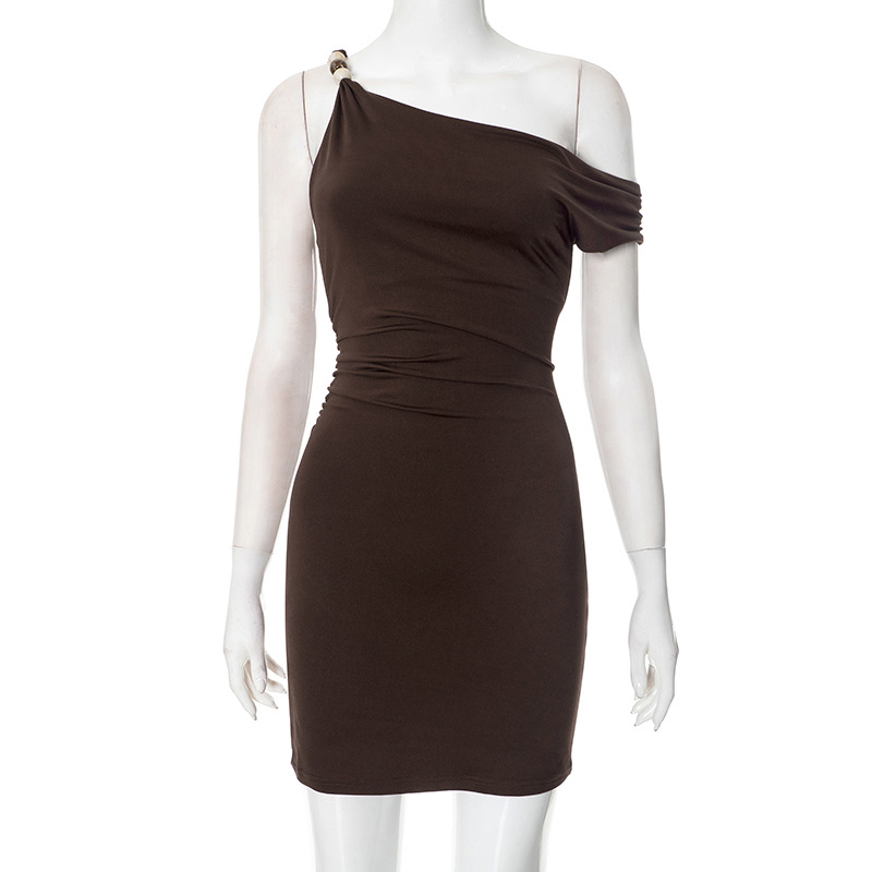 Gans Mini Dress brown (4)