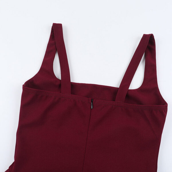 Kirk Midi Dress maroon (10)