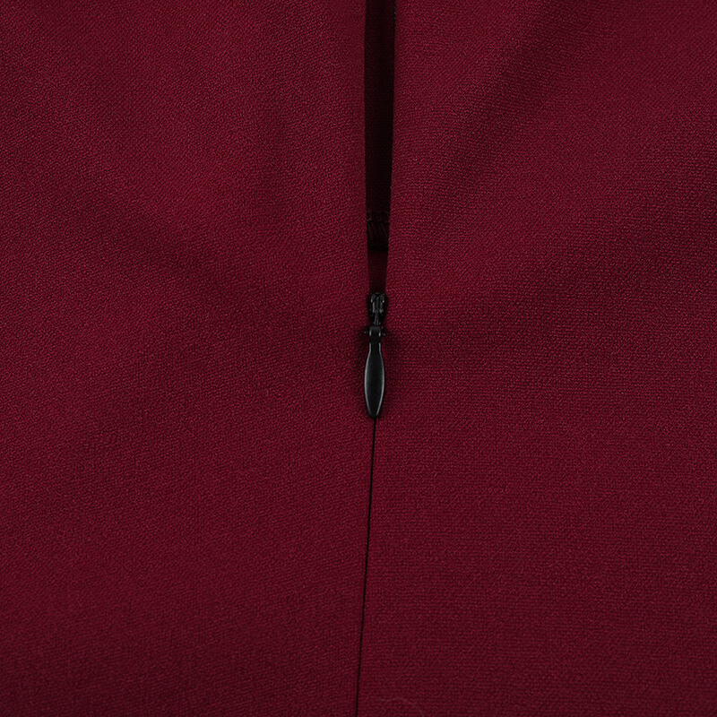 Kirk Midi Dress maroon (11)