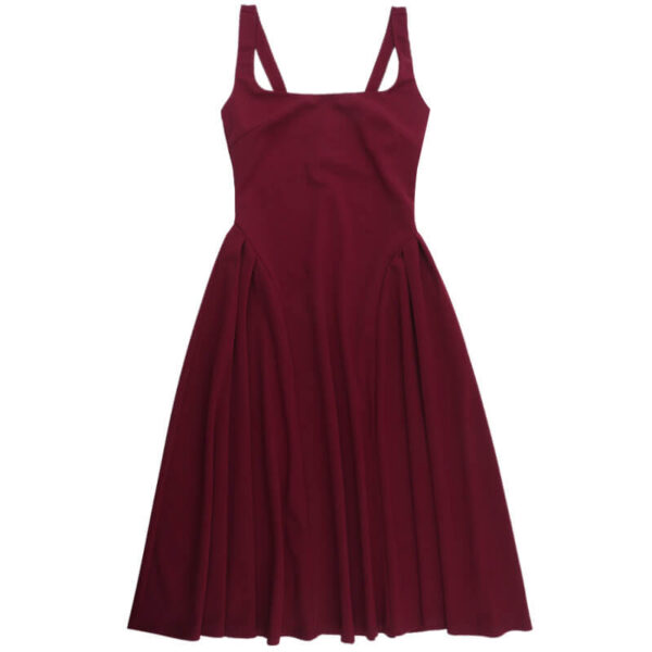 Kirk Midi Dress maroon (8)