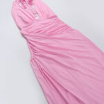 Rosier Slit Dress pink (10)