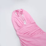 Rosier Slit Dress pink (11)