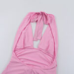 Rosier Slit Dress pink (12)