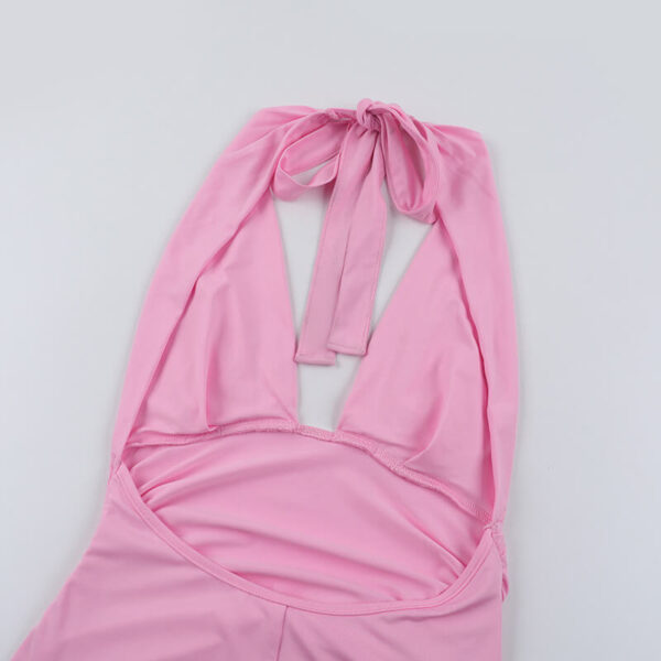 Rosier Slit Dress pink (12)