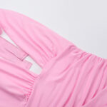 Rosier Slit Dress pink (14)