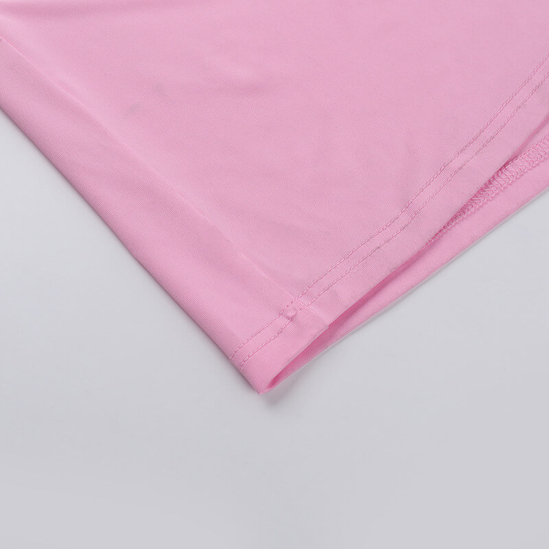 Rosier Slit Dress pink (15)