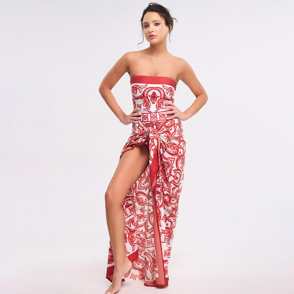 Seaside Rouge Swimsuit Set (2)